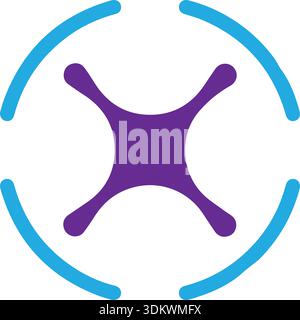 letter o with target logo icon design vector design template inspiration Stock Vector