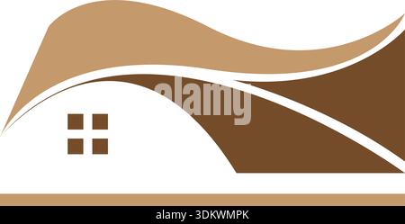 Real estate logo, home logo, house logo, simple design, vector icons Stock Vector