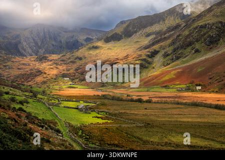 The Ogwen Valley in Snowdonia National Park, Gwynedd, North Wales Stock Photo