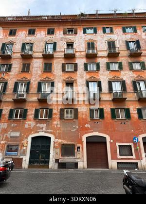 Random vintage apartment in Rome, Italy. Stock Photo