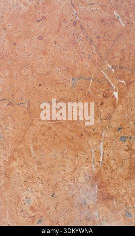 Red marble tile surface with patina, organic texture background copy space Stock Photo