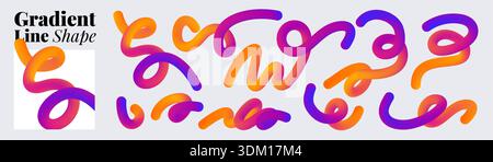 Vibrant wavy ribbons in red, violet, and warm tones. Smooth flowing curves create dynamic geometric patterns. Modern abstract design perfect for Stock Vector