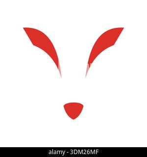 Modern fox icon vector design suitable for mobile apps, websites, branding, UI elements, presentations, and digital products. Clean, minimal, scalable Stock Vector