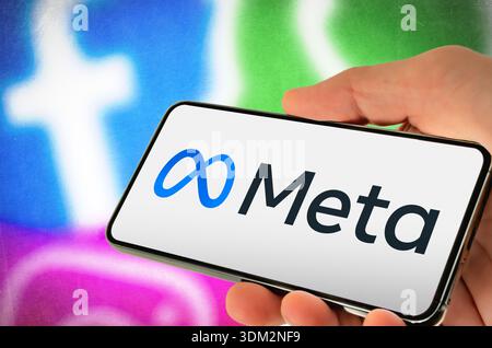 Meta Platforms formerly Facebook technology company Stock Photo