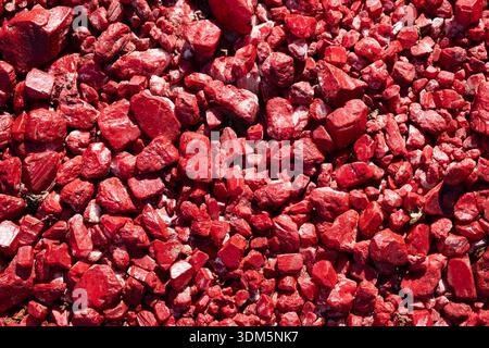Metallic dark red marble stones effect texture background Stock Photo