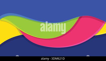 Abstract futuristic background with blue glowing light effect. Vector illustration Stock Vector