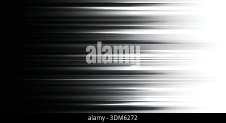 Abstract futuristic background with black and white glowing light effect. Vector illustration Stock Vector