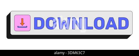 Download rectangular UI web button Stock Vector