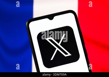 In this photo illustration, the French IT platform company Primo logo ...