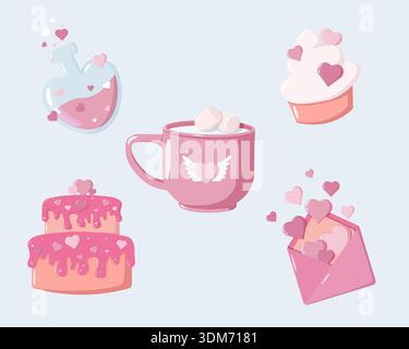 Valentine day icons set Stock Vector Image & Art - Alamy
