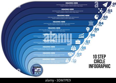 Infographic design template Ideal to display data and informations Stock Vector