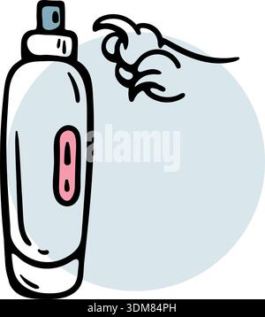 Electric pet nail grinder icon for dogs and cats, automatic professional claw trimmer doodle for grooming and hygiene, vector illustration. Stock Vector