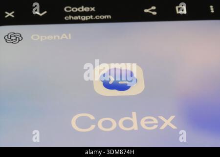 Shanghai,China-Feb.4th 2026: Codex app icon, OpenAI's AI coding agent Stock Photo