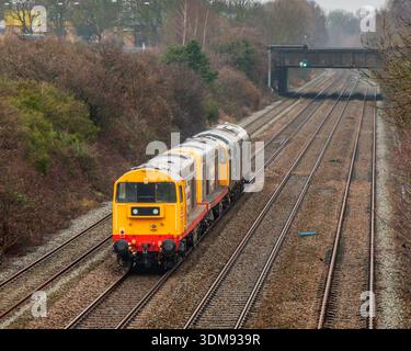 Class 37 diesel locomotives Nos. 37611 and 37901 travelling light ...