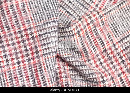 tweed woolen fabric texture background Stock Photo