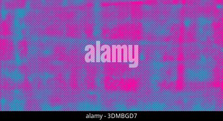 Urban grunge texture with neon punk aesthetic vector background. Stock Vector