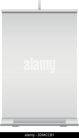 A white poster board with no writing on it Stock Vector