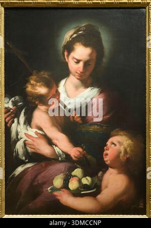 Bernardo Strozzi - The Virgin and Child with the Infant Saint John ...
