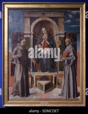 The Madonna and Child between Saint Francis and Saint Michael by 1486 ...
