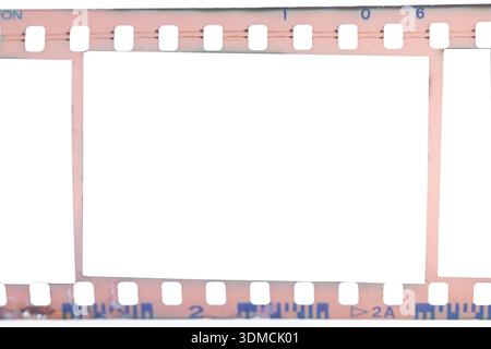 Blank Vintage Film Strip Frames Texture Stock Photo