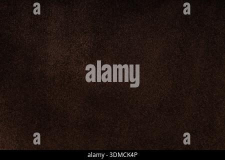 Dark Brown Suede Leather Texture Background Stock Photo