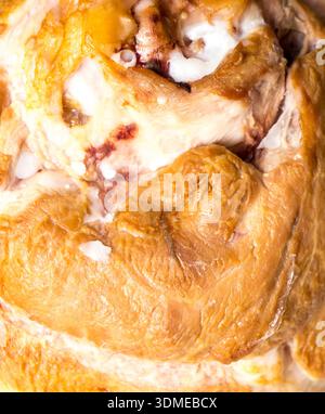 The smoked pork ham background and texture. Stock Photo