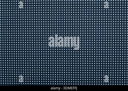 LED screen close-up with bright pixels, symbolizing digital technology Stock Photo