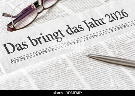What the year 2026 will bring Stock Photo