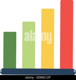 Column color chart. Statistic diagram. Infographic element Stock Vector ...