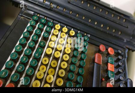 Vintage Marchant mechanical calculator Stock Photo