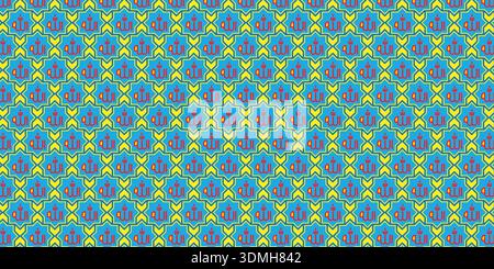 Seamless pattern with Arabic ornament. Vector illustration for your design. Stock Vector