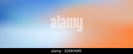Beauty of a sunset gradation, warm orange melts to calm lavender color. Stock Vector