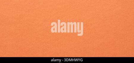 Coral Orange Paper Texture Background with Natural Grain Pattern Copy Space Design Element Stock Photo