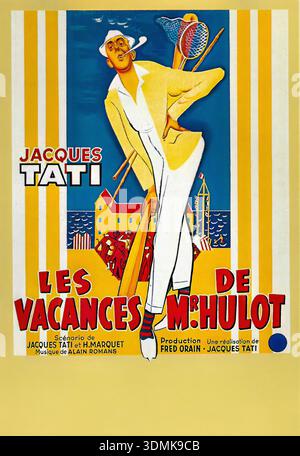 Les Vacances de Monsieur Hulot (1953) Polish Movie Poster Stock