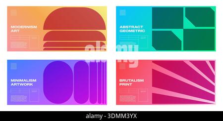 Primitive brutalist artwork with neon curve distortion and optical zoom. Postmodern graphic cover with y2k acid transition, geometric horizon rhythm, and bold visual texture. Stock Vector