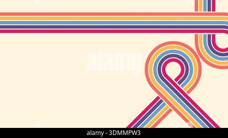 Abstract background retro stripes vintage Stock Photo