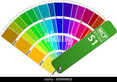 Color Guide Palette, isolated on white background, vector illustration Stock Vector