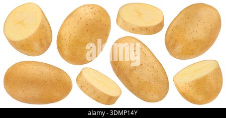 Potato isolated on white background with clipping path Stock Photo