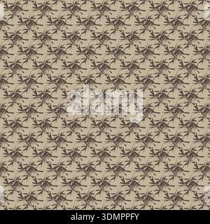 Seamless bamboo leaf pattern with natural botanical motifs on a beige background; vector illustration for zen-style wallpaper, organic textiles, and s Stock Vector