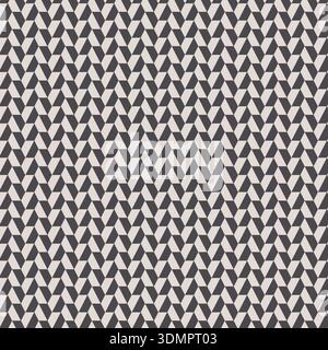Seamless Geometric Cube Pattern with Optical Illusion Design; Black and White Interlocking 3D Shapes for Modern Backgrounds, Textiles, and Graphic Des Stock Vector