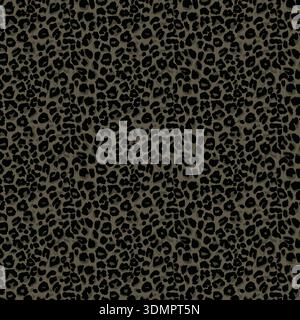 Seamless leopard print pattern featuring exotic animal skin textures in natural brown tones for fashion and interior design Stock Vector