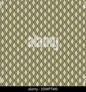 Seamless Geometric Diamond Pattern - Modern Beige and Black Harlequin Background Vector Stock Vector