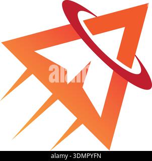 Letter X Rocket Logo Design. Rocket Launch Inside Letter X Stock Vector