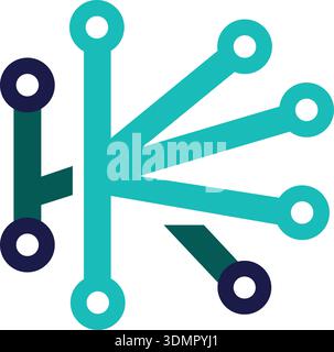 Creative Modern Tech Tree Vector Logo, Sign. Free Vector Stock Vector
