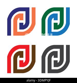 stock vector illustration logistic logo design collection for company 4 Free Vector Stock Vector