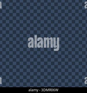 Seamless dark blue and black checkerboard grid pattern. Abstract geometric vector illustration for modern menswear, industrial wallpaper, and sophisti Stock Vector