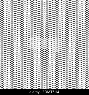Wavy line pattern. Smooth curve design. Grey abstract Vector. Fluid texture background. EPS 10. Stock Vector