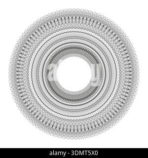 Wire tunnel circle. Mesh grid ring. Geometric hole Vector. 3d tube shape. EPS 10. Stock Vector