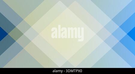 Modern vector background template featuring layered geometric diamond and square shapes in soft blue, cream, and gray tones. The composition creates d Stock Vector