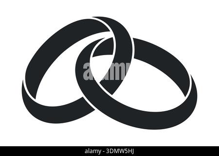 Wedding rings vector illustration Stock Vector